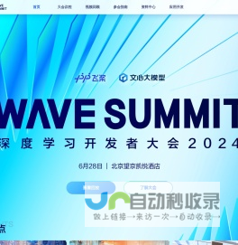 WAVE SUMMIT 深度学习开发者大会 2024